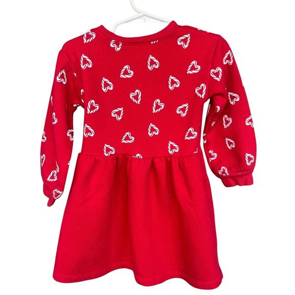 Disney Jumping Beans Dress Girls 24 Months Minnie Mouse Christmas Heart Print - Picture 2 of 6